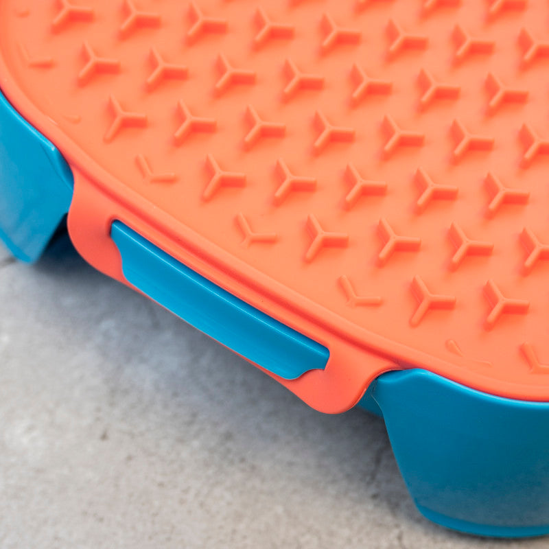 Marley Slowappy Reversible Lick Mat - Warm Ocean Red