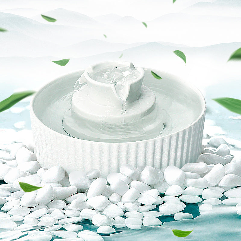 YES4PETS Porcelain Electric Pet Water Fountain Dog Cat Ceramic Water Feeder Bowl Dispenser