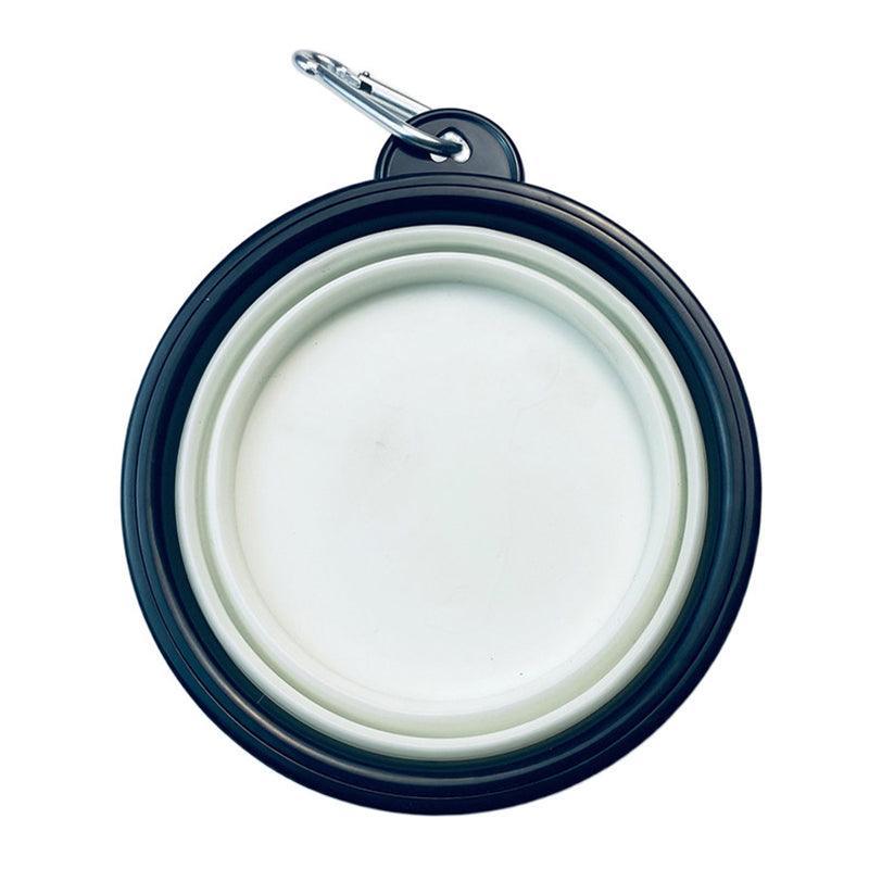 Collapsible Silicone Pet Bowl for Cat Dog Portable Food and Water Feeder - Orange