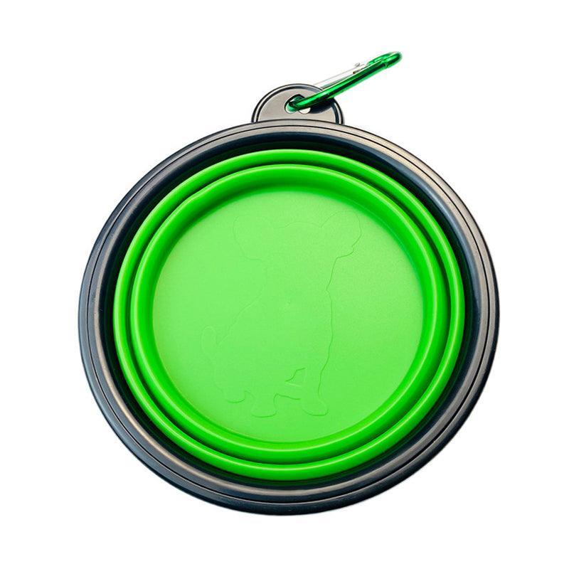 Collapsible Silicone Pet Bowl for Cat Dog Portable Food and Water Feeder - Orange