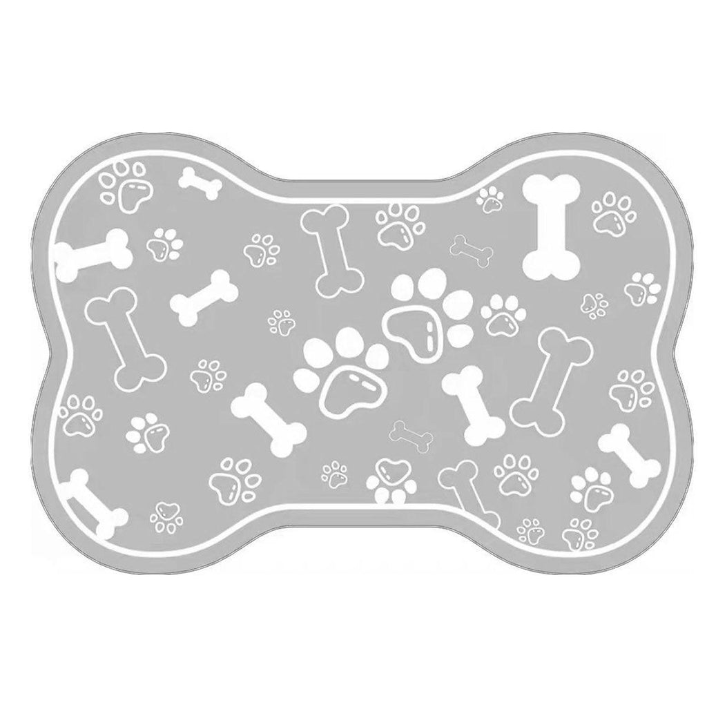 Pet Feeding Mat Non-slip Diatom Mud Absorbent Dirt-resistant Waterproof Placemat - Black-60x90cm