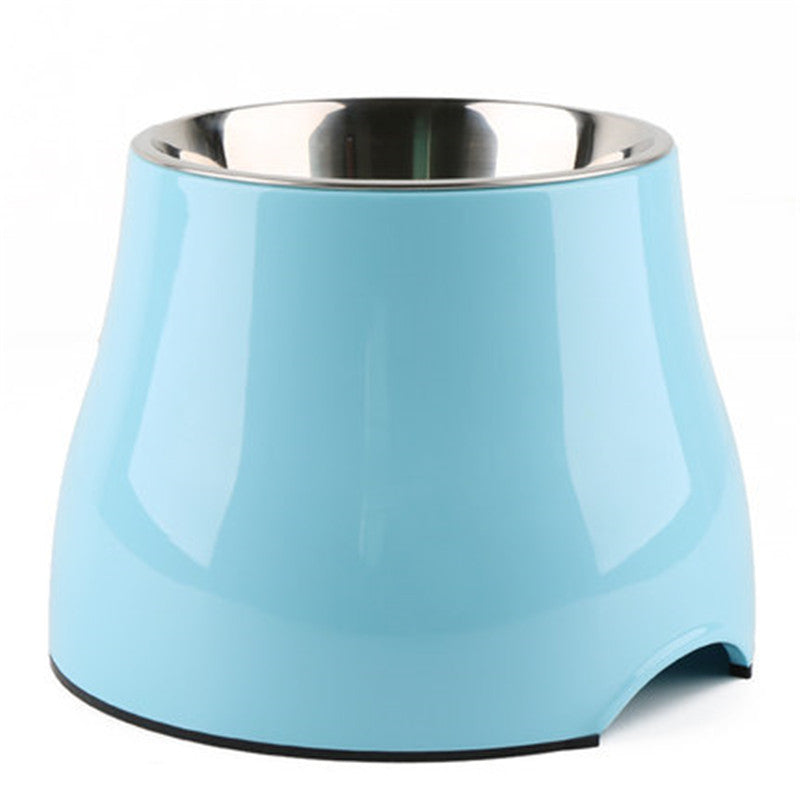 Elevated Pet Feeding Bowl with Stainless Steel Inner - Promotes Healthy Digestion & Reduces Neck Strain(blue)