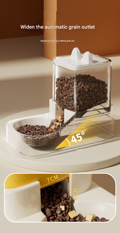 Blue Automatic Pet Feeder and Water Dispenser Set - Large Capacity Gravity Food & Water Combo for Cats & Dogs